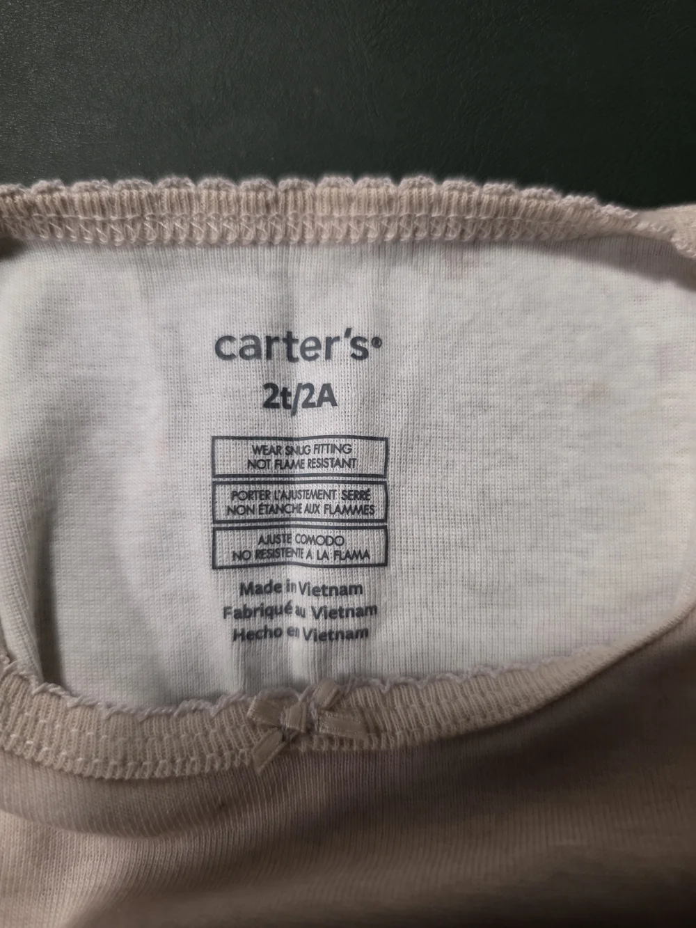 Carter's Light Pink Swan Pajama Set for Kids
